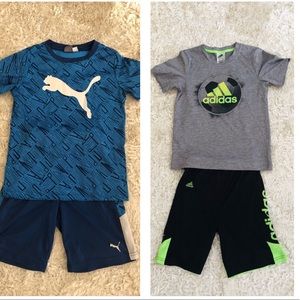 2 Adidas/Puma sets💚💙